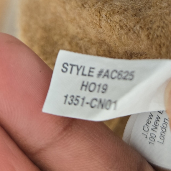 J. Crew Womens  Cotton-Wool Crewneck Teddie Sweater Size M - Picture 6 of 6